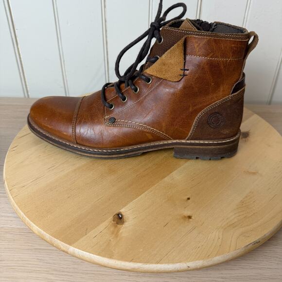 Bull Boxer Leather Boots Mens 41 EU/8 US Brown Ankle Western Business Casual - Picture 12 of 16